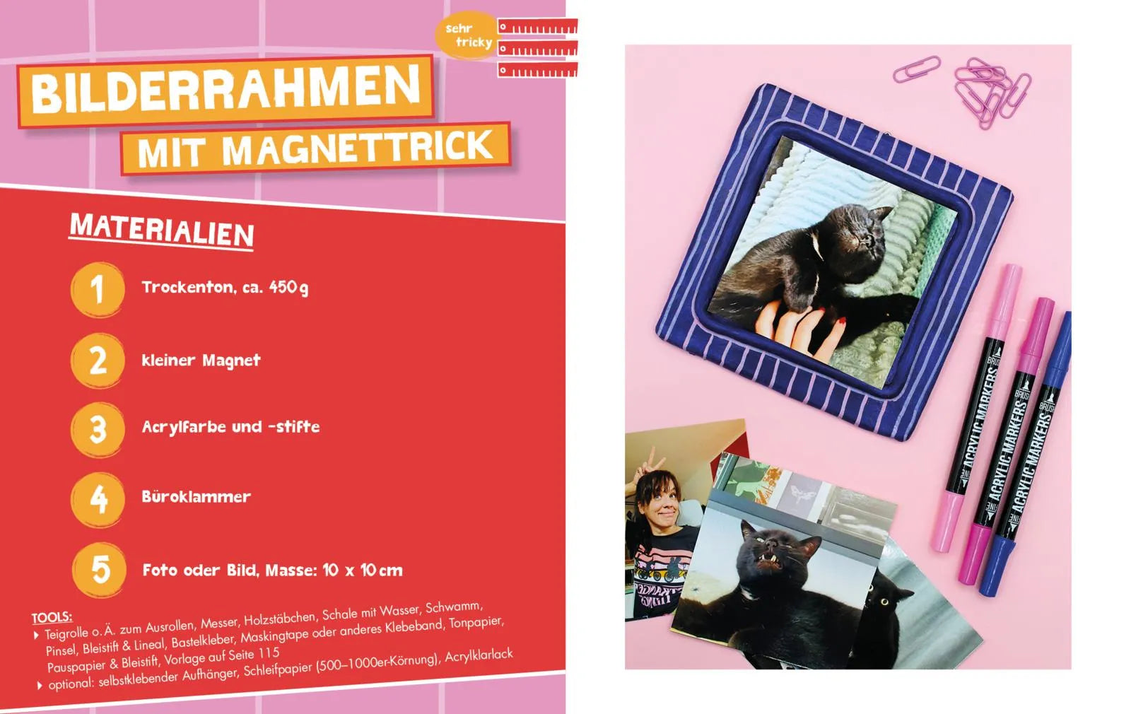 Innenansicht von 'Basteln mit 5 Materialien' - Taschenbuch