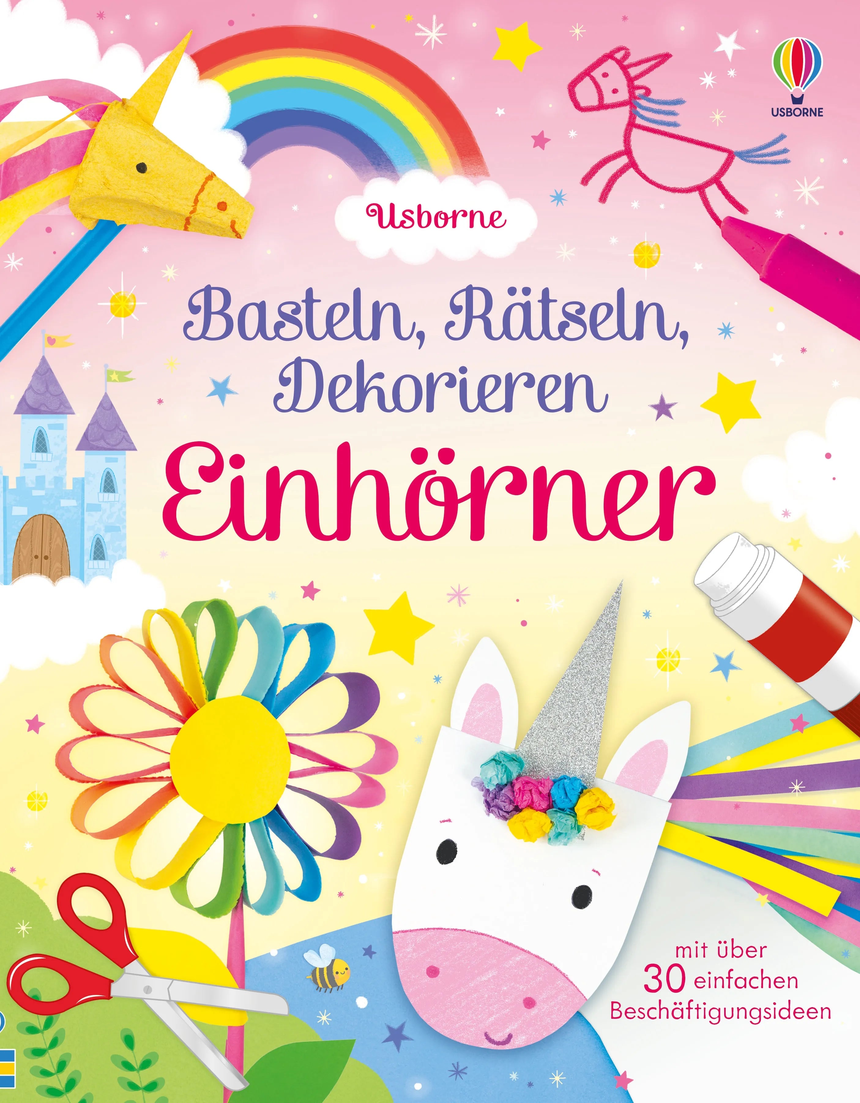 Buchcover von 'Basteln, Rätseln, Dekorieren: Einhörner' - Taschenbuch von Kate Nolan