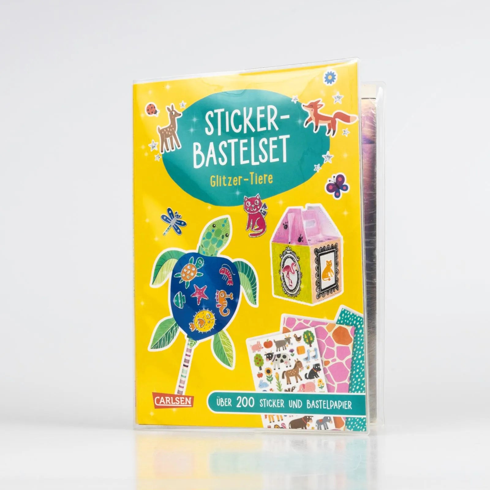 Anton Poitier - Bastelset für Kinder: Sticker-Bastelset: Glitzer-Tiere