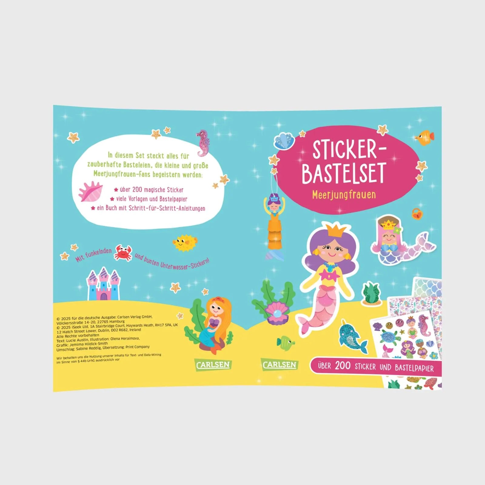 Abbildung von 'Bastelset für Kinder: Sticker-Bastelset: Meerjungfrauen'