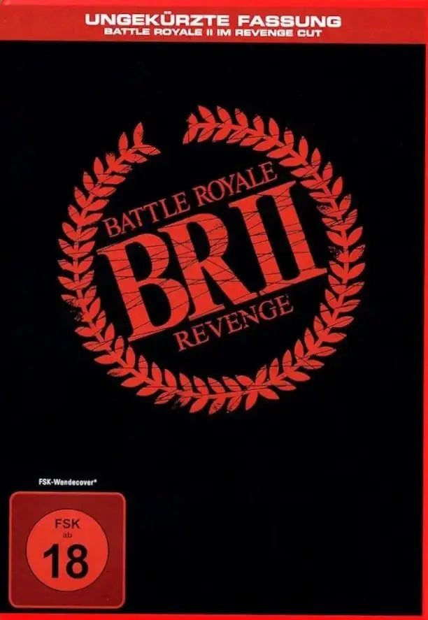 Battle Royale II Requiem Revenge Cut DVD Frontcover mit Schülern im dystopischen Actionfilm