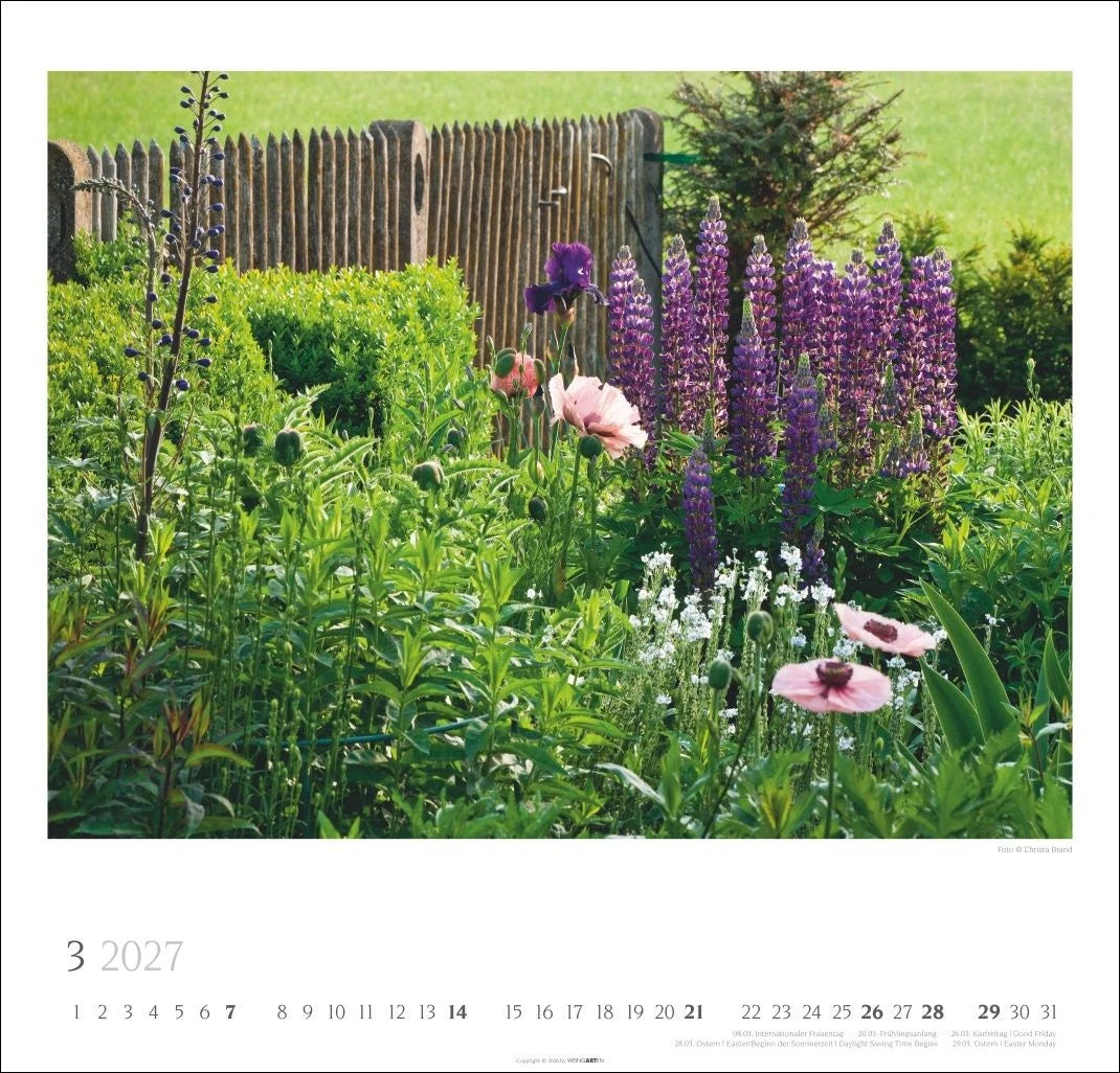 Bauerngärten Kalender 2027 – Ansicht