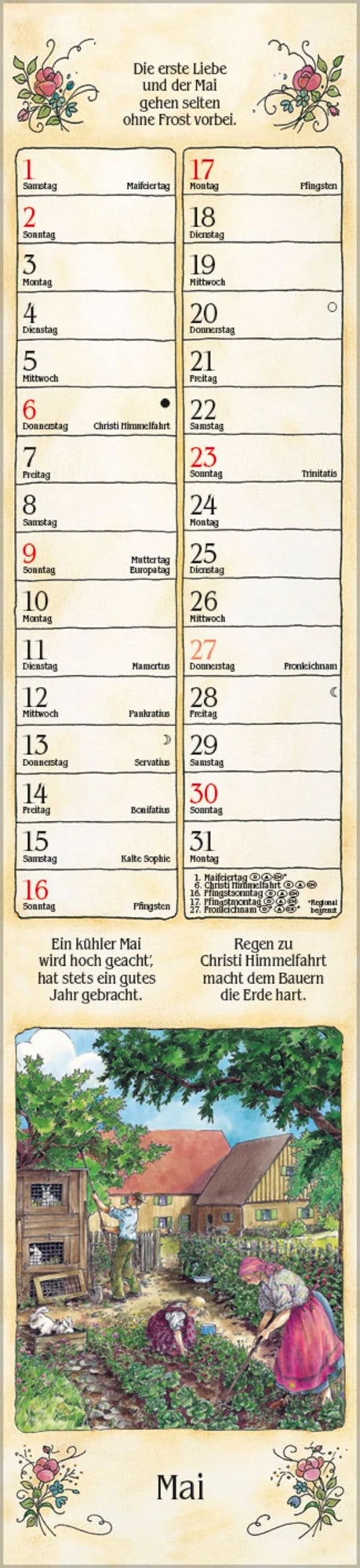 Bauernkalender Langplaner 2027 – Ansicht