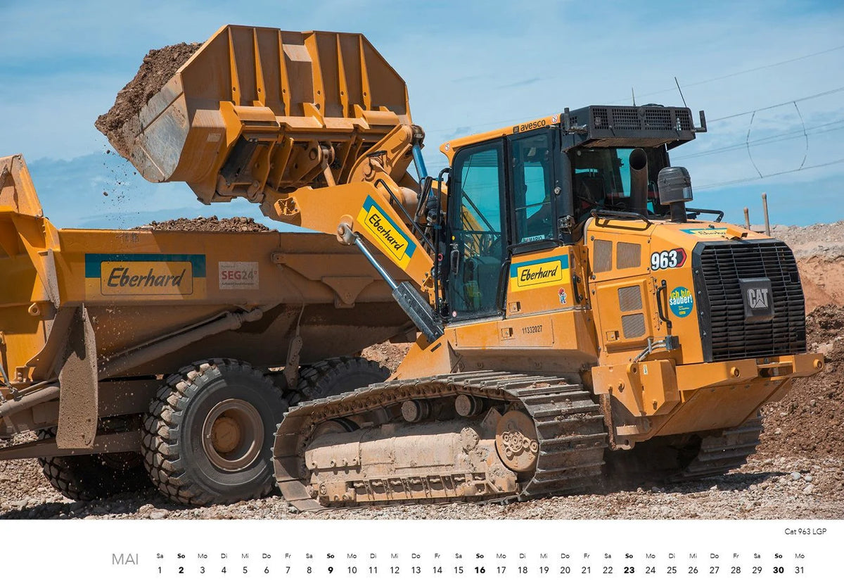 Baumaschinen Kalender 2027 – Ansicht