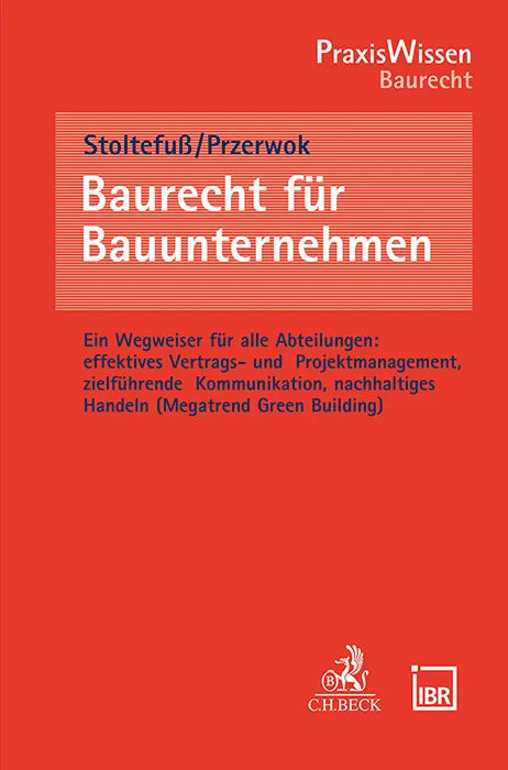 Buchcover von 'Baurecht für Bauunternehmen' - Taschenbuch von Martin Stoltefuß