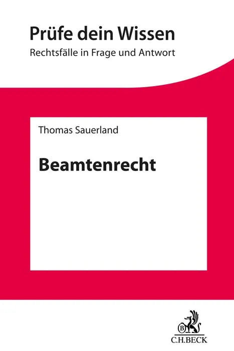 Buchcover von 'Beamtenrecht' - Taschenbuch von Thomas Sauerland