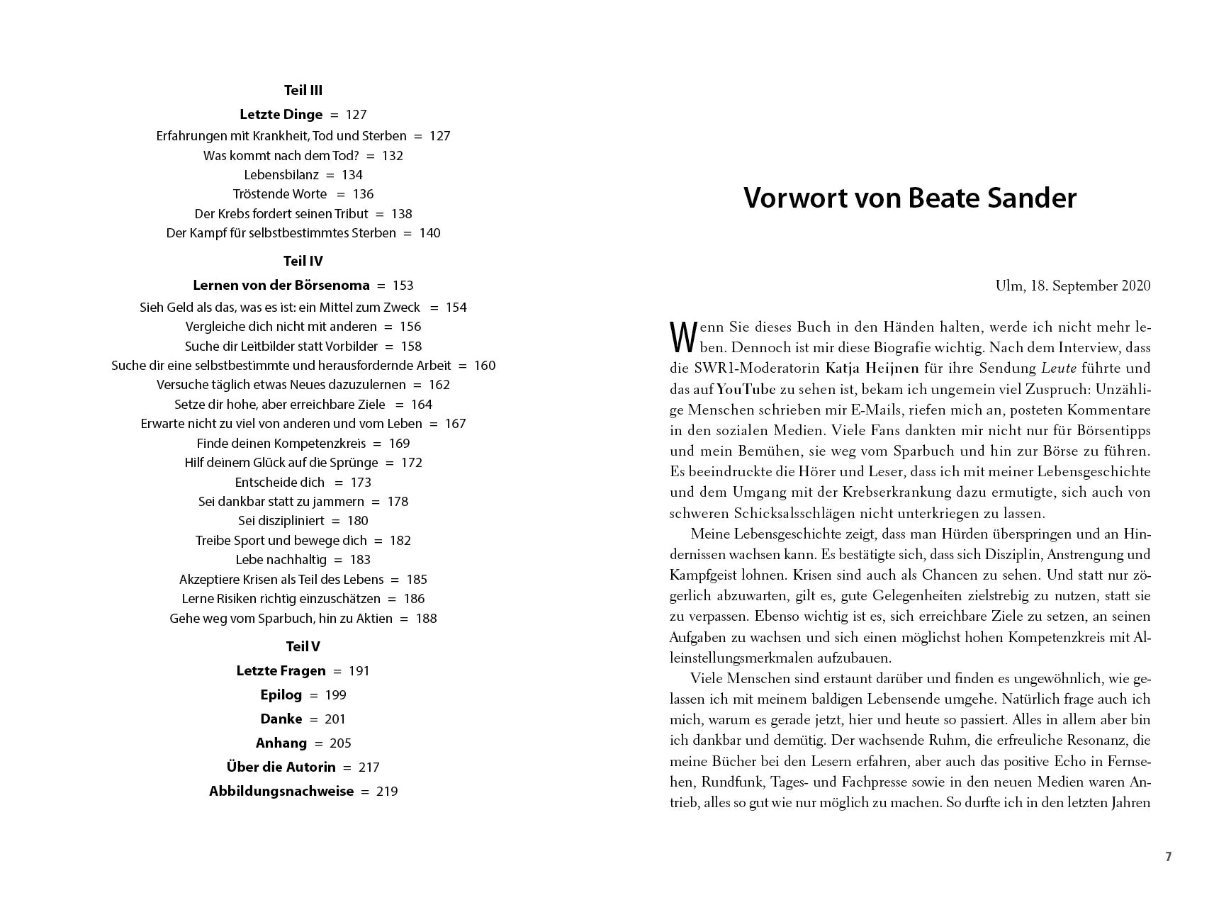 Innenansicht von 'Beate Sander - Wie man reich und weise wird' - Gebundene Ausgabe
