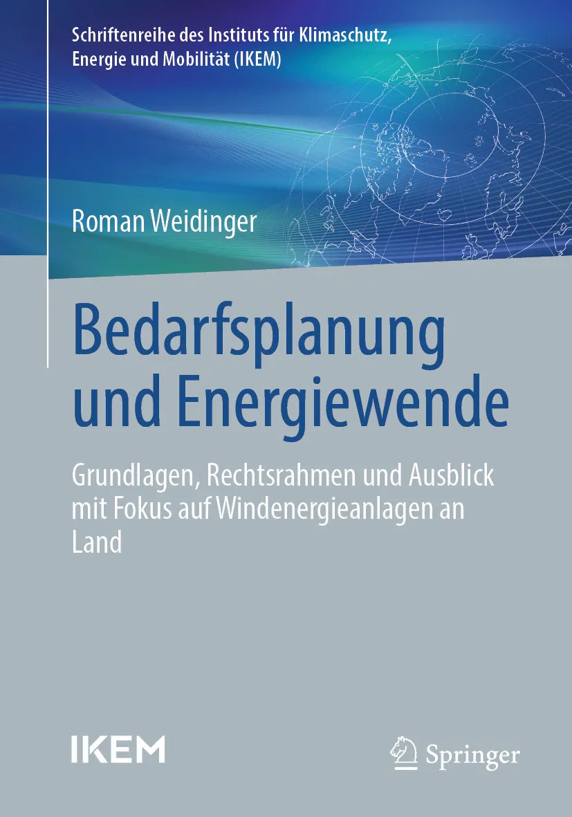 Cover: Bedarfsplanung und Energiewende (E-Book) von Roman Weidinger