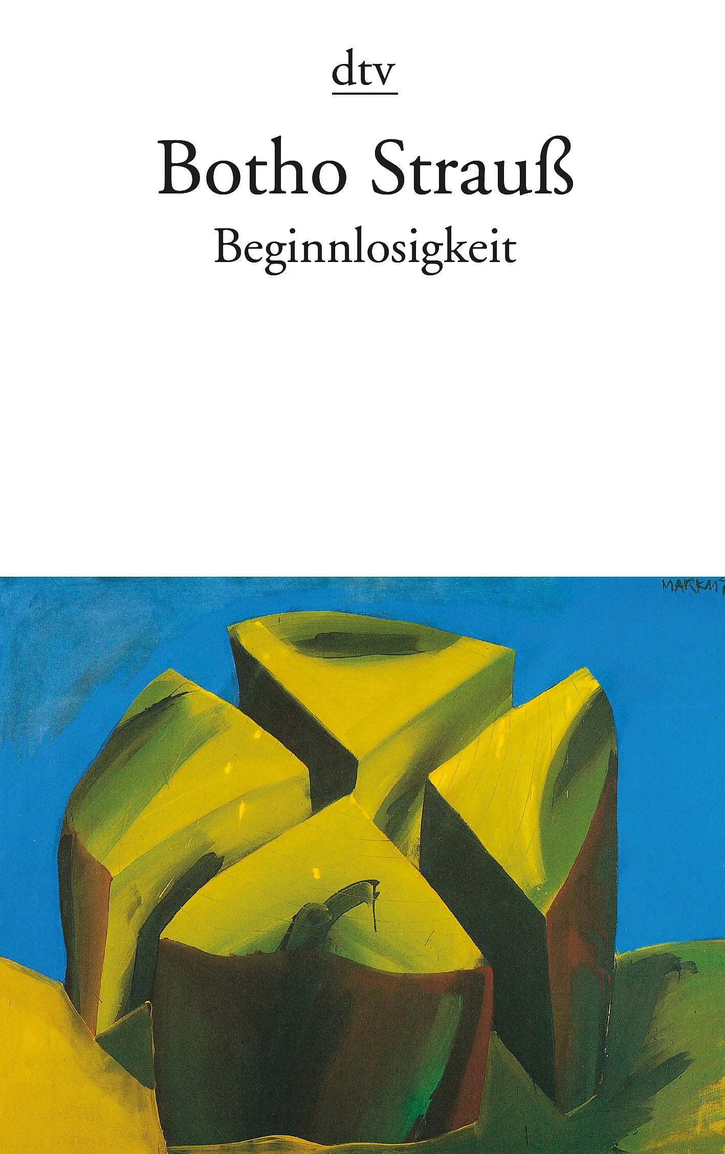 Buchcover von 'Beginnlosigkeit' - Taschenbuch von Botho Strauß