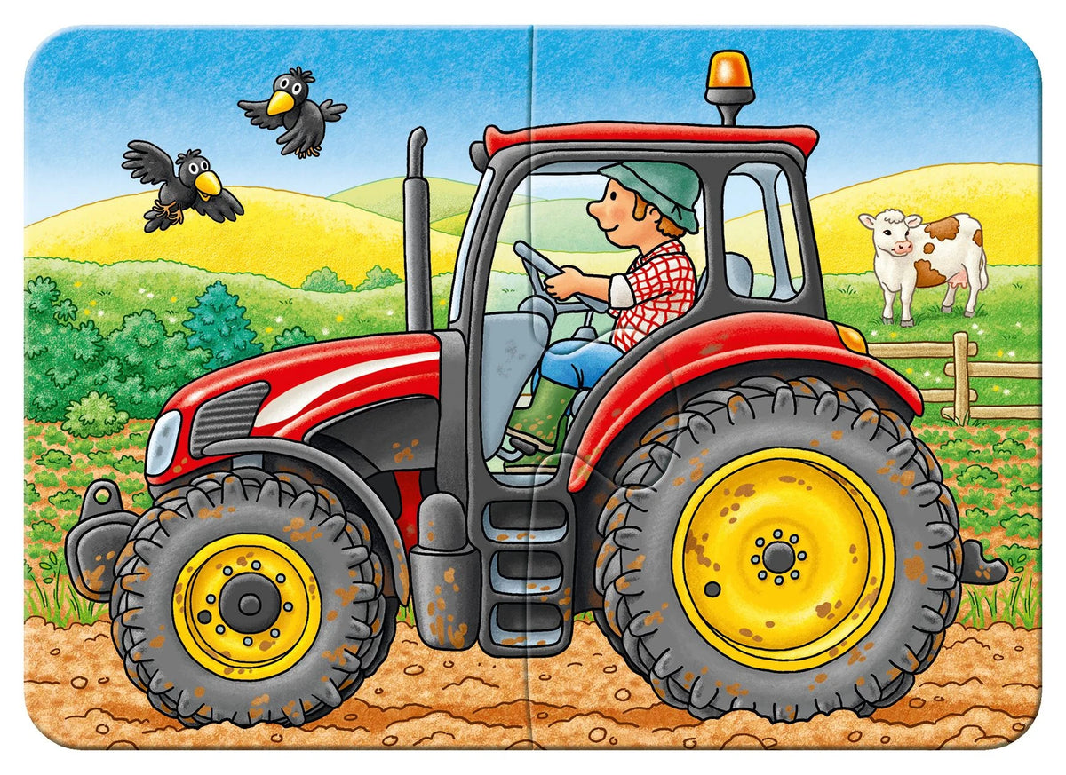 Kinderpuzzle 2, 4, 6, 8 Teile - Bei der Arbeit – Ansicht
