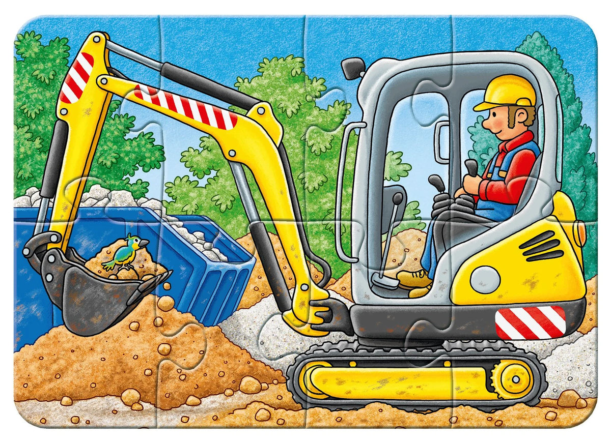 Kinderpuzzle 2, 4, 6, 8 Teile - Bei der Arbeit – Ansicht