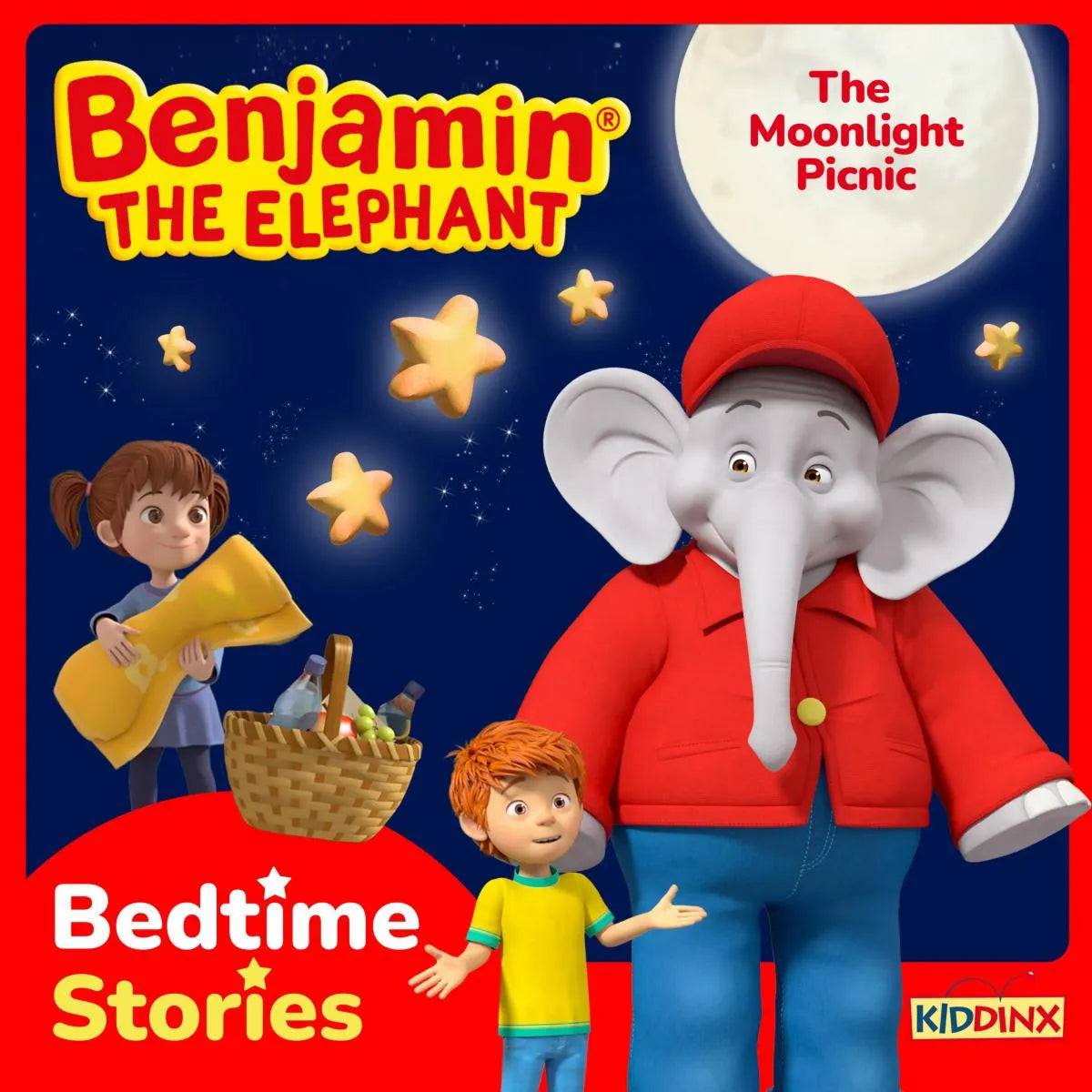 Cover: Benjamin the Elephant, Bedtime Stories for Kids, The Moonlight Picnic (Hörbuch Download) von Vincent Andreas