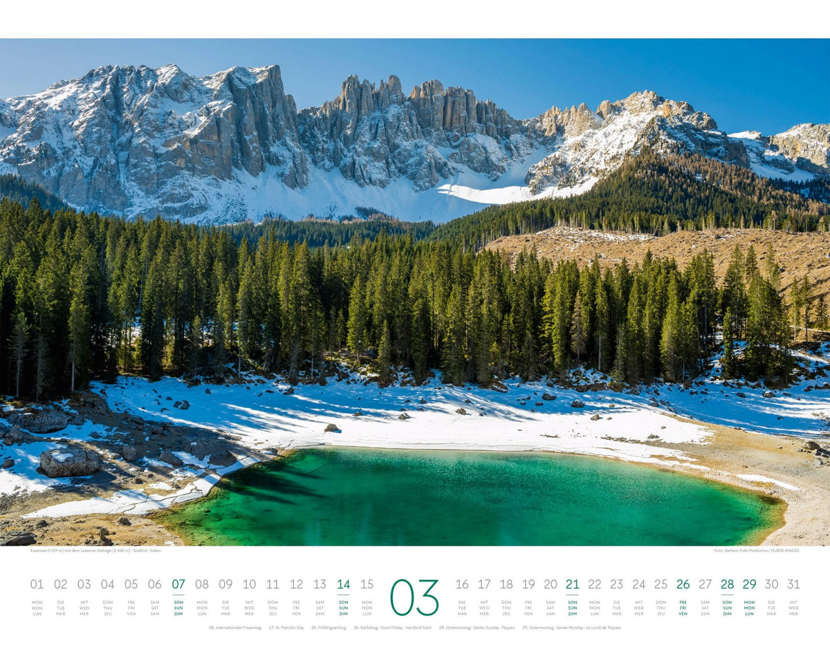 Bergwelt Dolomiten Kalender 2027 – Ansicht