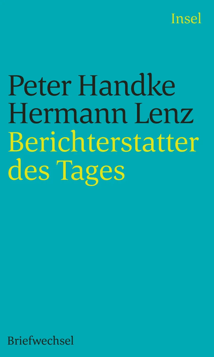 Buchcover von 'Berichterstatter des Tages' - Taschenbuch von Peter Handke