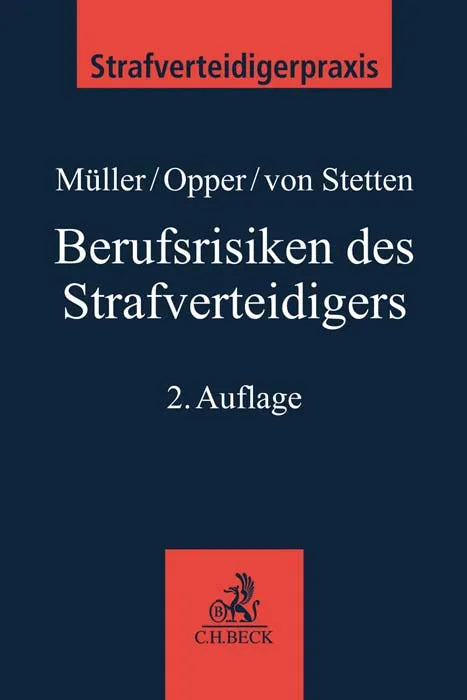 Buchcover von 'Berufsrisiken des Strafverteidigers' - Taschenbuch von Eckhart Müller