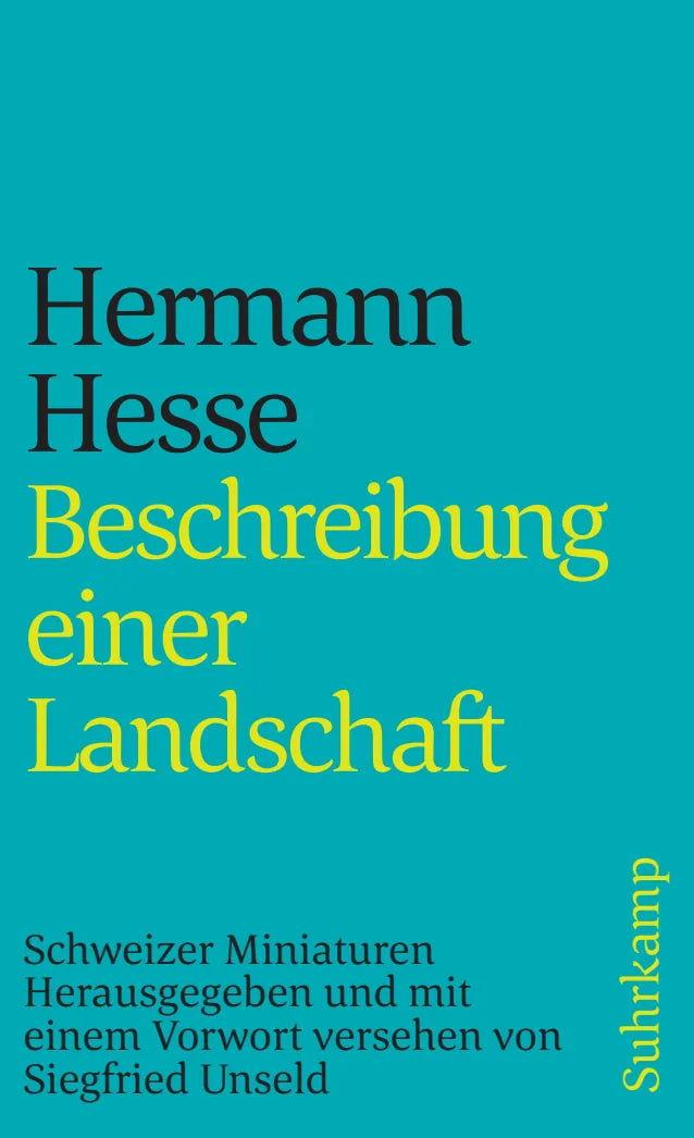 Buchcover von 'Beschreibung einer Landschaft' - Taschenbuch von Hermann Hesse