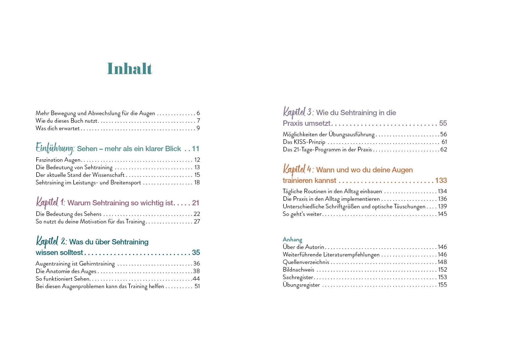 Innenansicht von 'Besser sehen in 21 Tagen' - Taschenbuch
