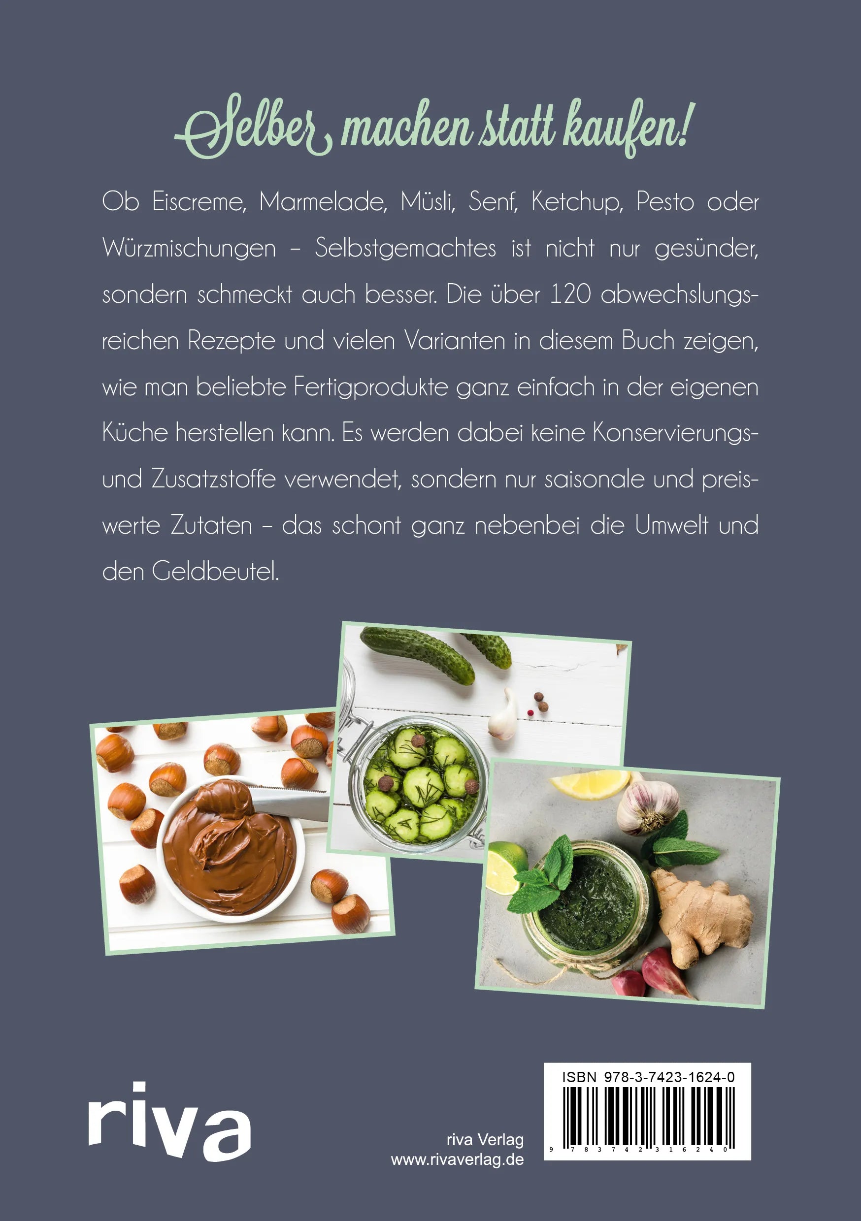 Buchrückseite von 'Besser selbst gemacht' mit Klappentext - Taschenbuch