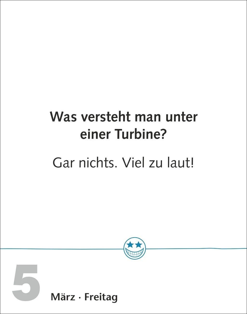 Beste Witze Tagesabreißkalender 2027 – Ansicht