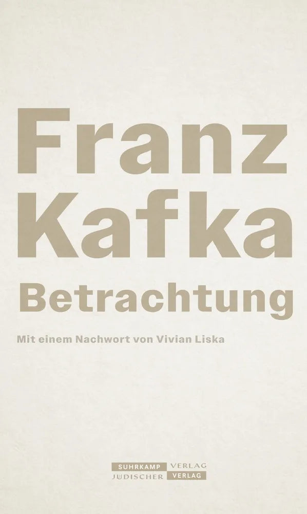 Cover: Betrachtung (E-Book) von Franz Kafka