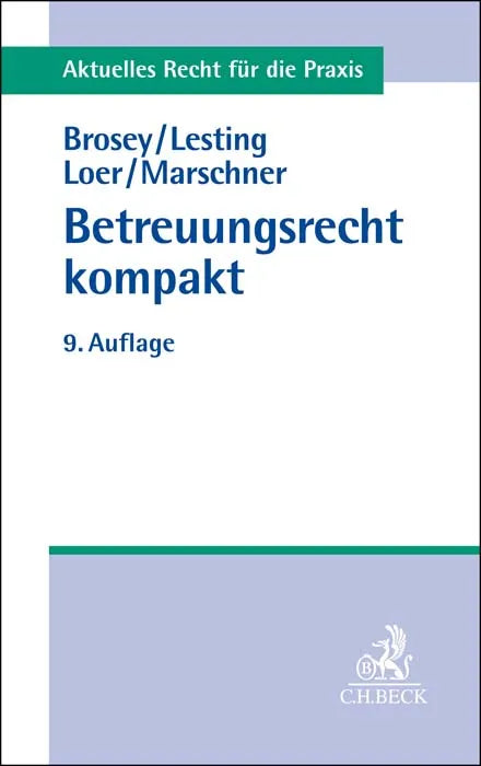 Buchcover von 'Betreuungsrecht kompakt' - Taschenbuch von Dagmar Brosey
