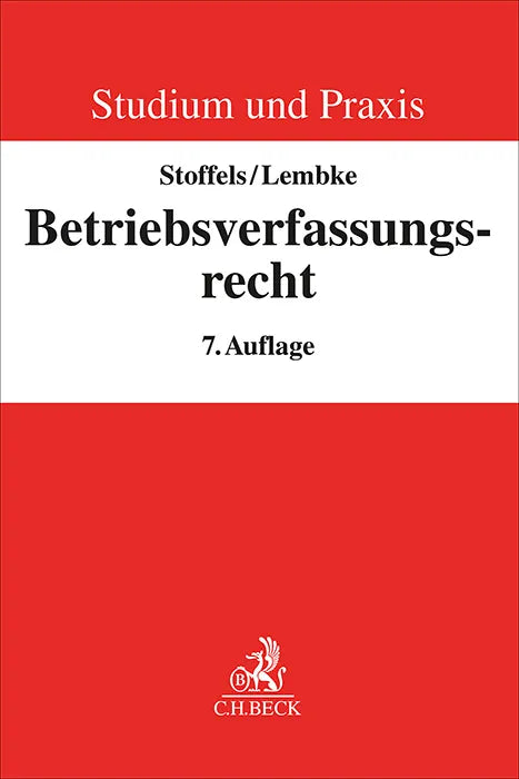 Buchcover von 'Betriebsverfassungsrecht' - Taschenbuch von Markus Stoffels