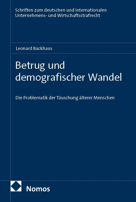 Cover: Betrug und demografischer Wandel (E-Book) von Leonard Backhaus