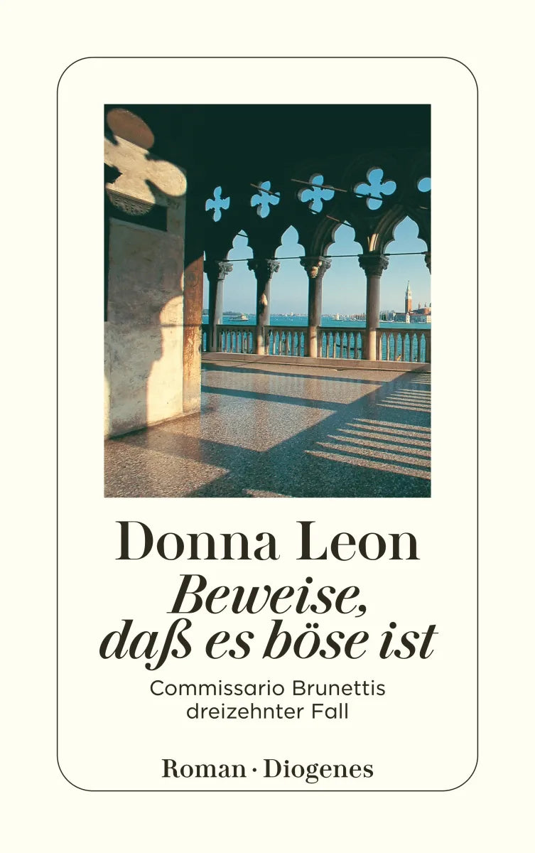 Buchcover von 'Beweise, daß es böse ist' - Taschenbuch von Donna Leon