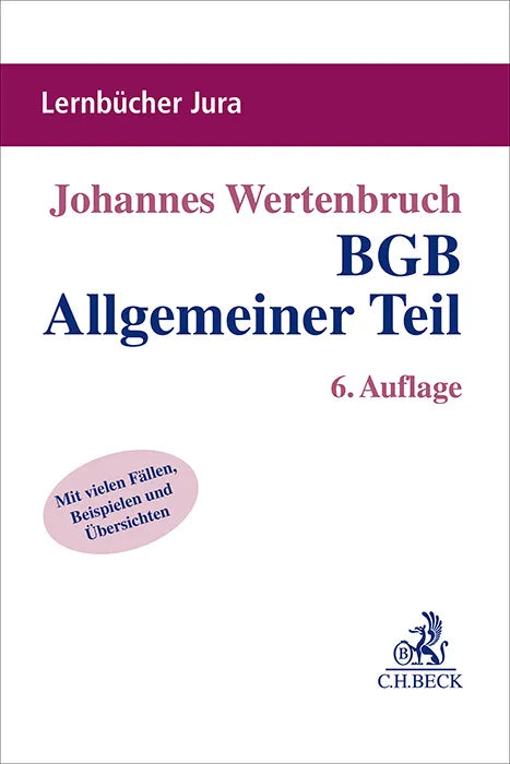 Buchcover von 'BGB Allgemeiner Teil' - Taschenbuch von Johannes Wertenbruch