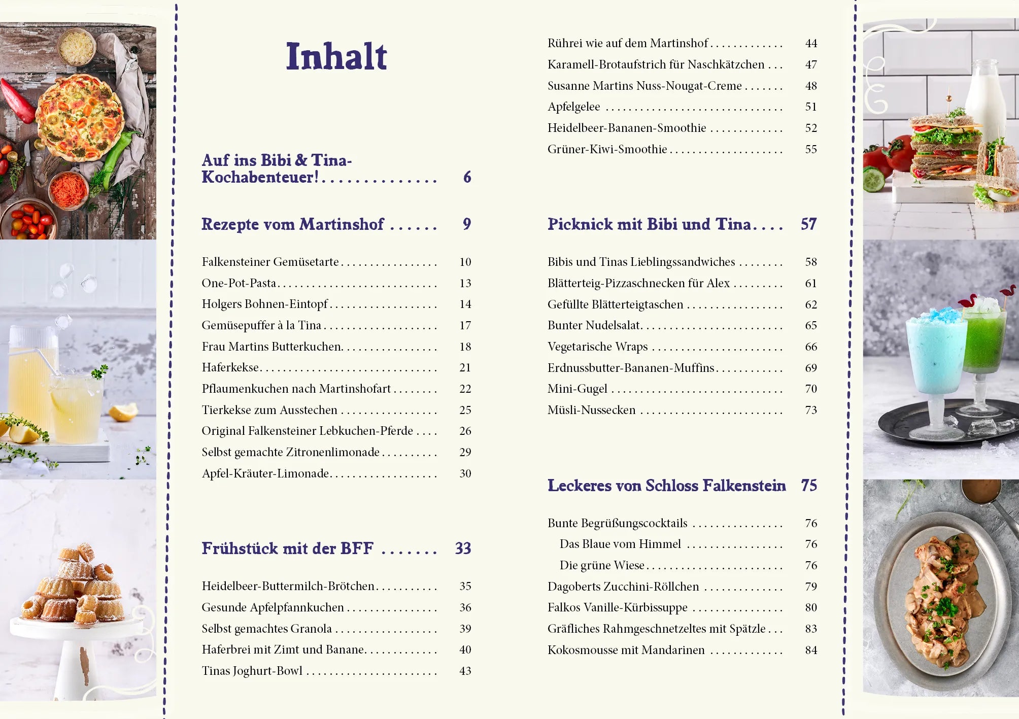 Innenansicht von 'Bibi & Tina – Das Koch- und Backbuch' - Gebundene Ausgabe