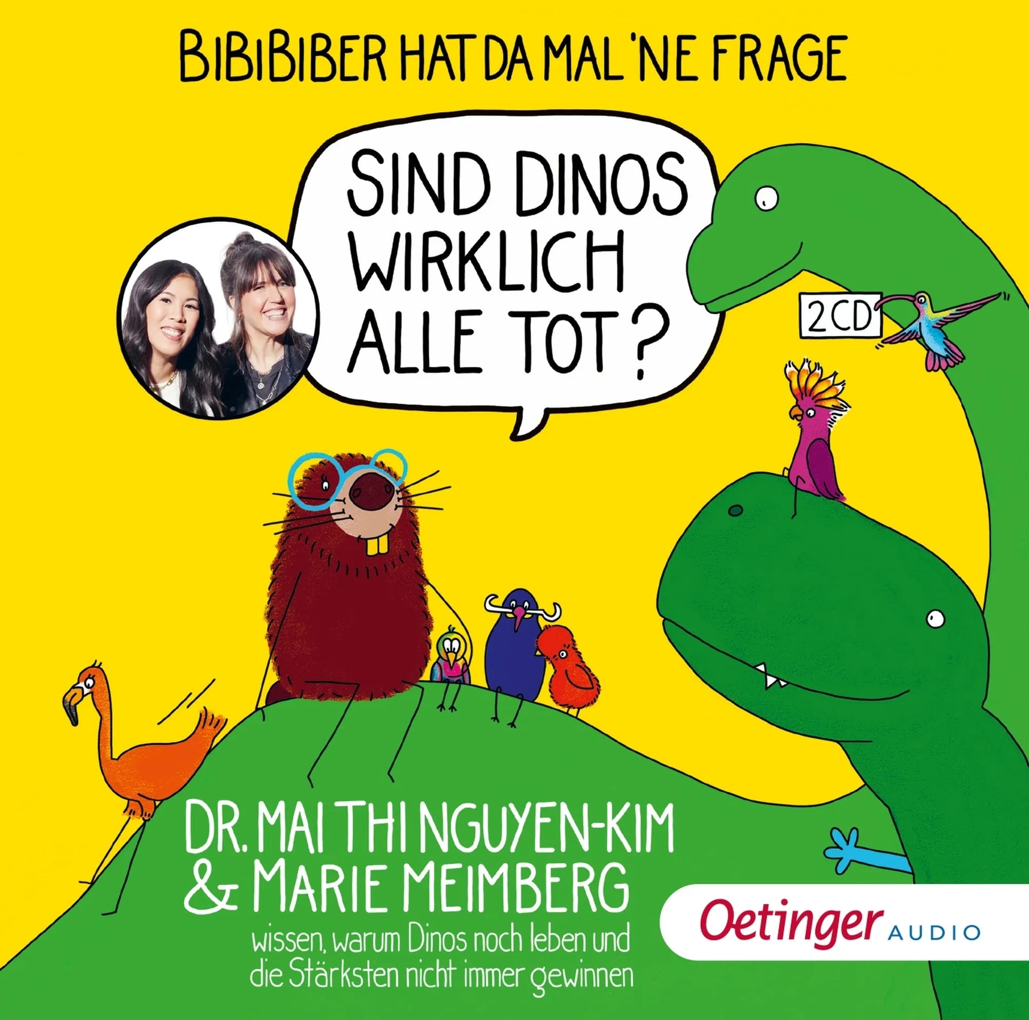 Buchcover von 'BiBiBiber hat da mal 'ne Frage. Sind Dinos wirklich alle tot?' - Hörbuch (CD) von Mai Thi Nguyen-Kim