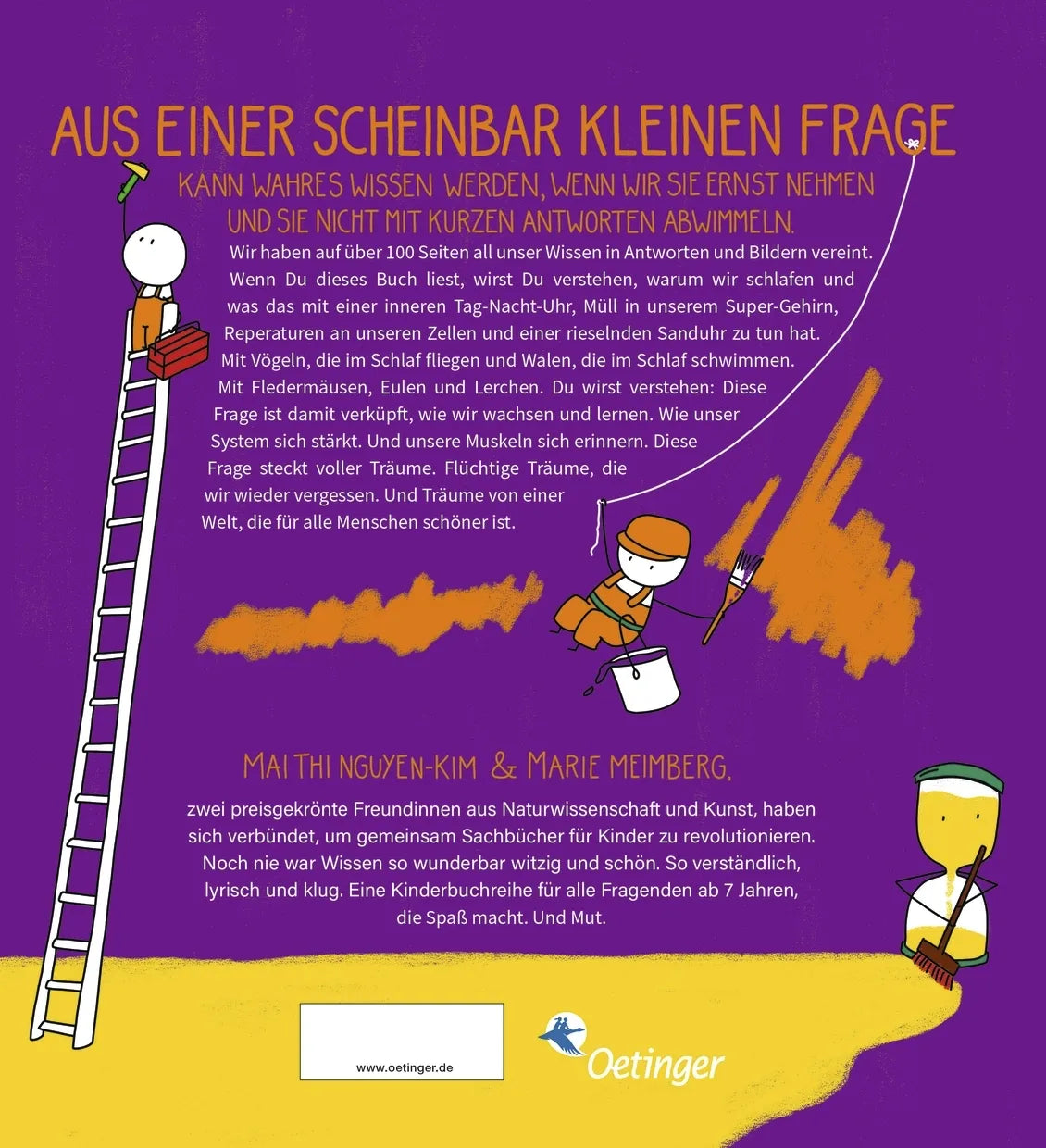 Rückseite: BiBiBiber hat da mal ’ne Frage. Warum muss ich schlafen? (Hardcover)
