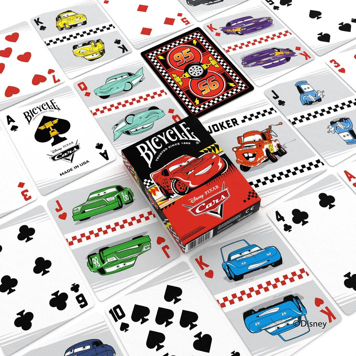 Bicycle® Disney Cars (Designer Spielkarten, Poker, Skat...) – Ansicht
