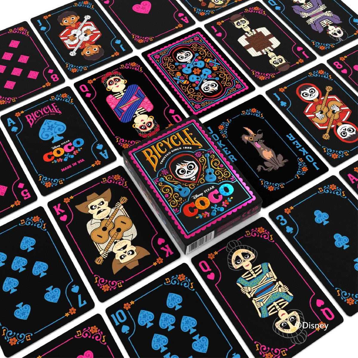 Bicycle Disney Coco (Designer Spielkarten, Poker, Skat...) – Ansicht