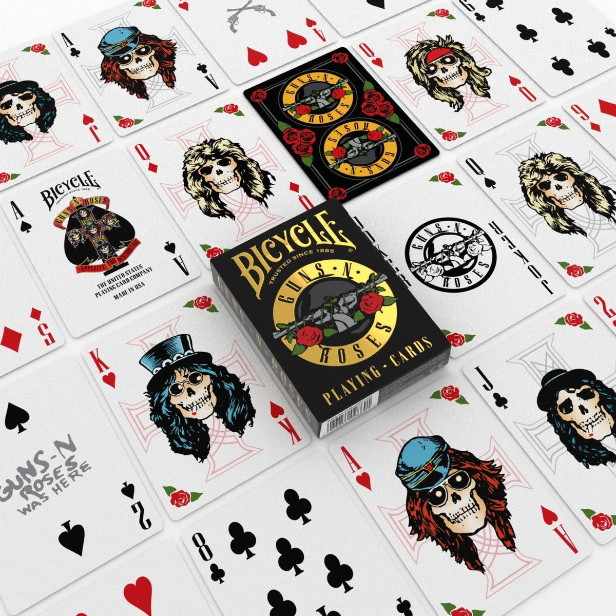 Bicycle Guns N Roses (Designer Spielkarten, Poker, Skat...) – Ansicht