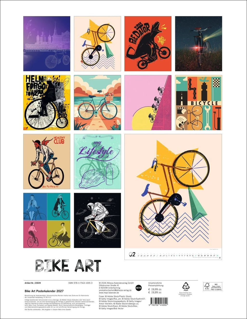 Bike Art Posterkalender 2027 – Ansicht