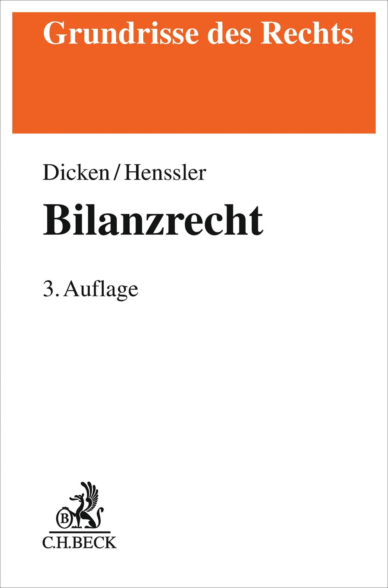 Cover: Bilanzrecht (Taschenbuch) von André Jacques Dicken
