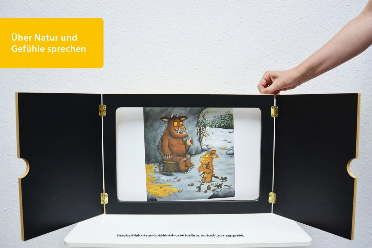Bilderbuchkarten »Das Grüffelokind« von Axel Scheffler und Julia Donaldson – Ansicht