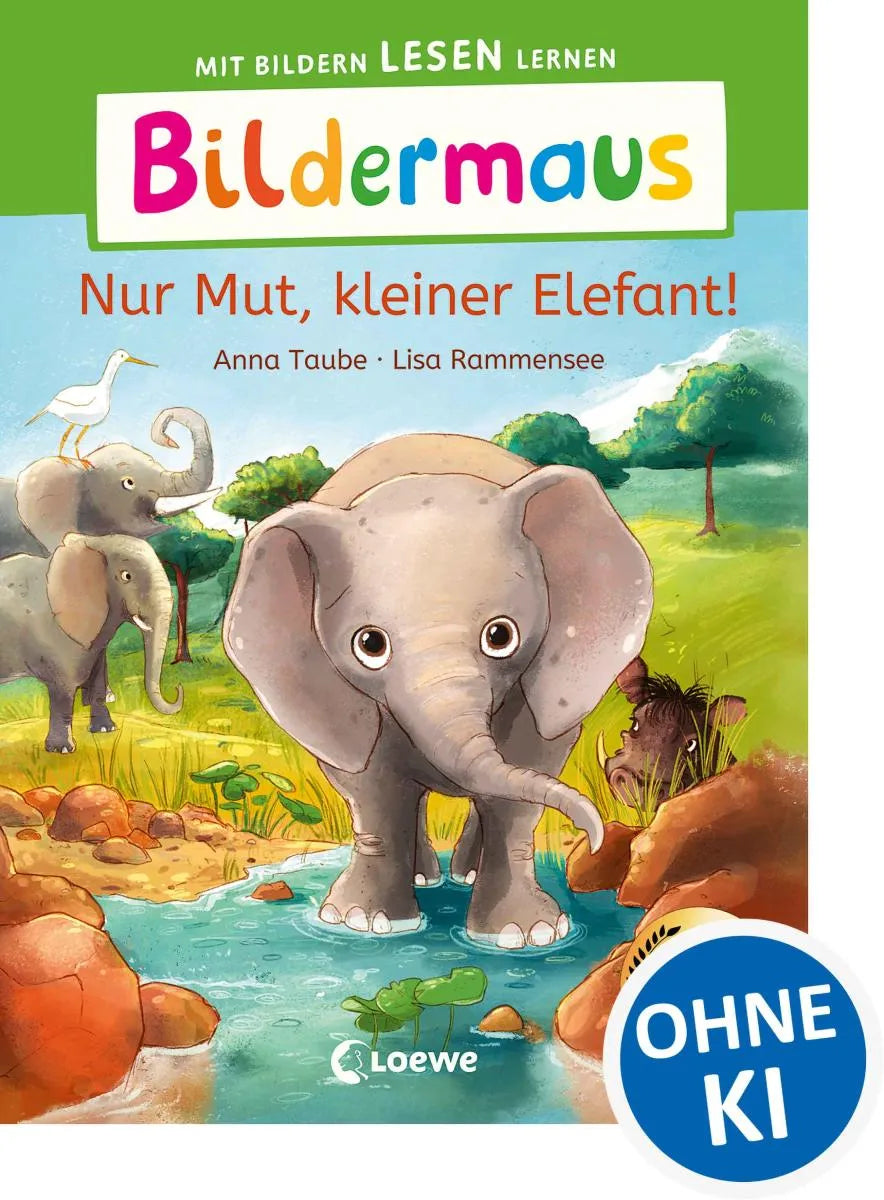 Cover: Bildermaus - Nur Mut, kleiner Elefant! (E-Book) von Anna Taube