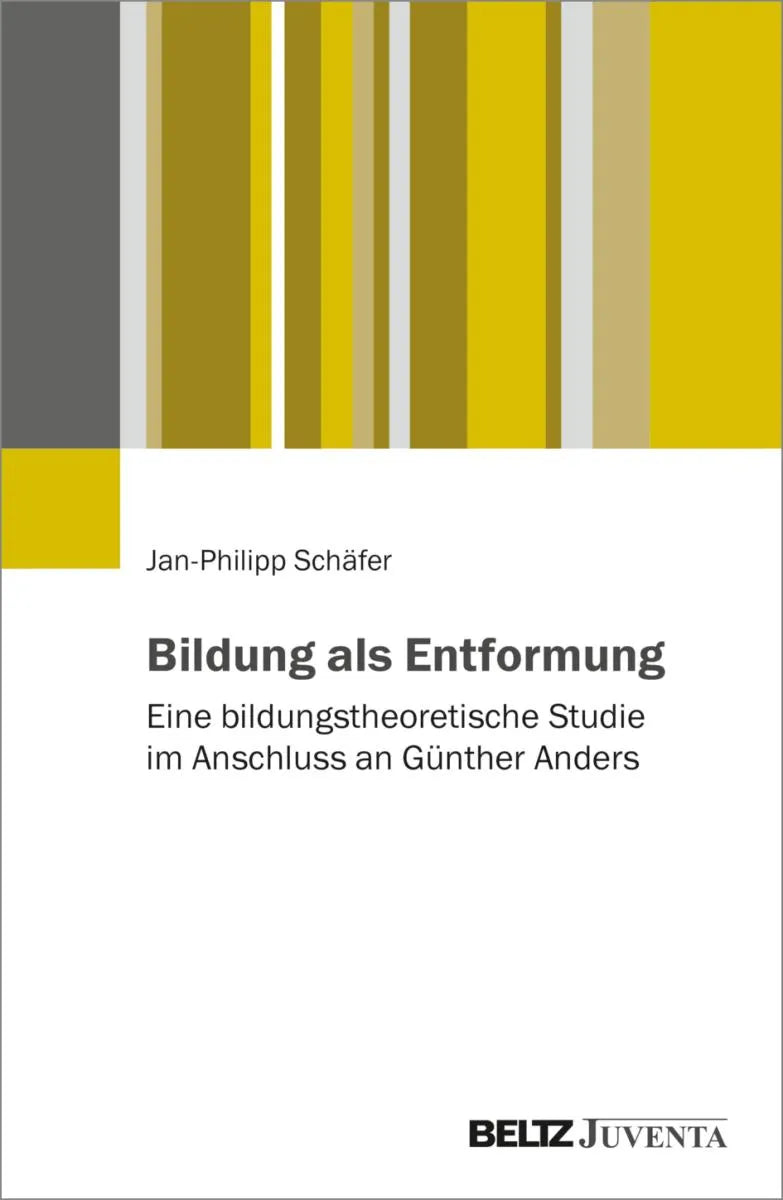 Cover: Bildung als Entformung (E-Book) von Jan-Philipp Schäfer