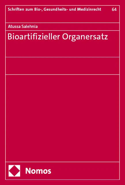 Cover: Bioartifizieller Organersatz (E-Book) von Atussa Salehnia