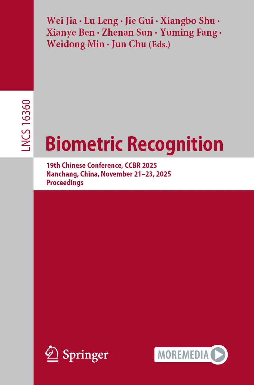 Cover: Biometric Recognition (E-Book)