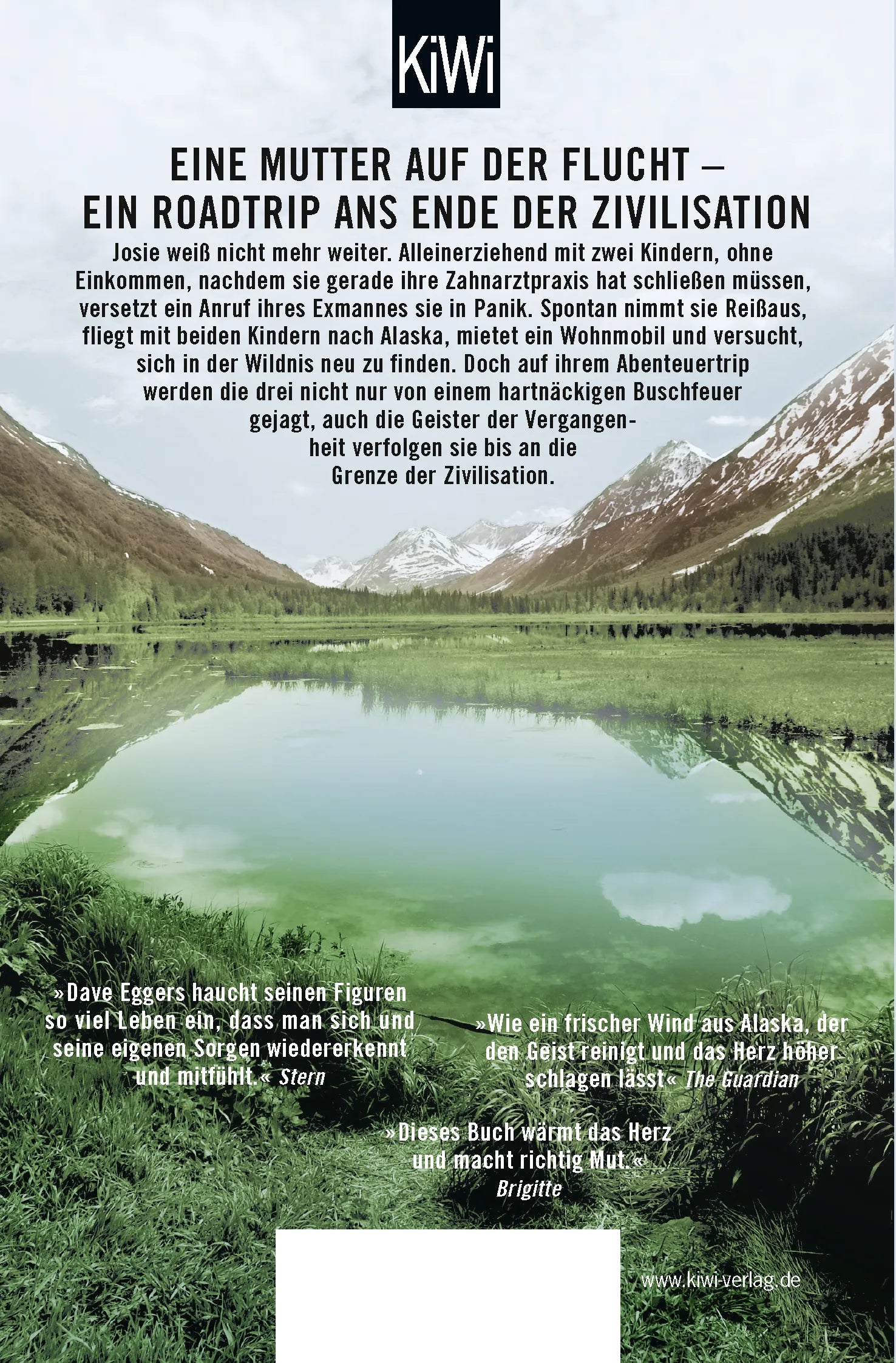 Buchrückseite von 'Bis an die Grenze' mit Klappentext - Taschenbuch