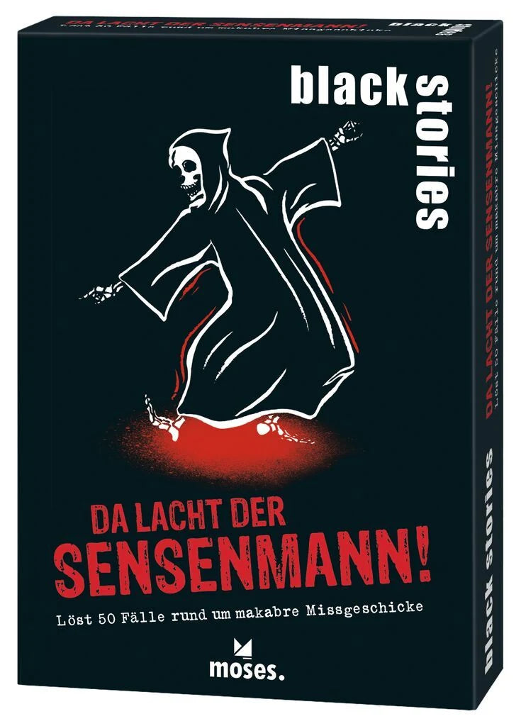 Krimispiel: black stories Da lacht der Sensenmann!
