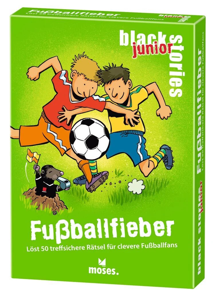 Krimispiel: black stories junior Fußballfieber