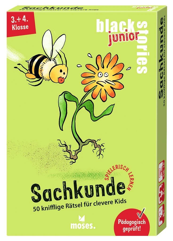 Krimispiel: black stories junior Spielerisch lernen Sachkunde