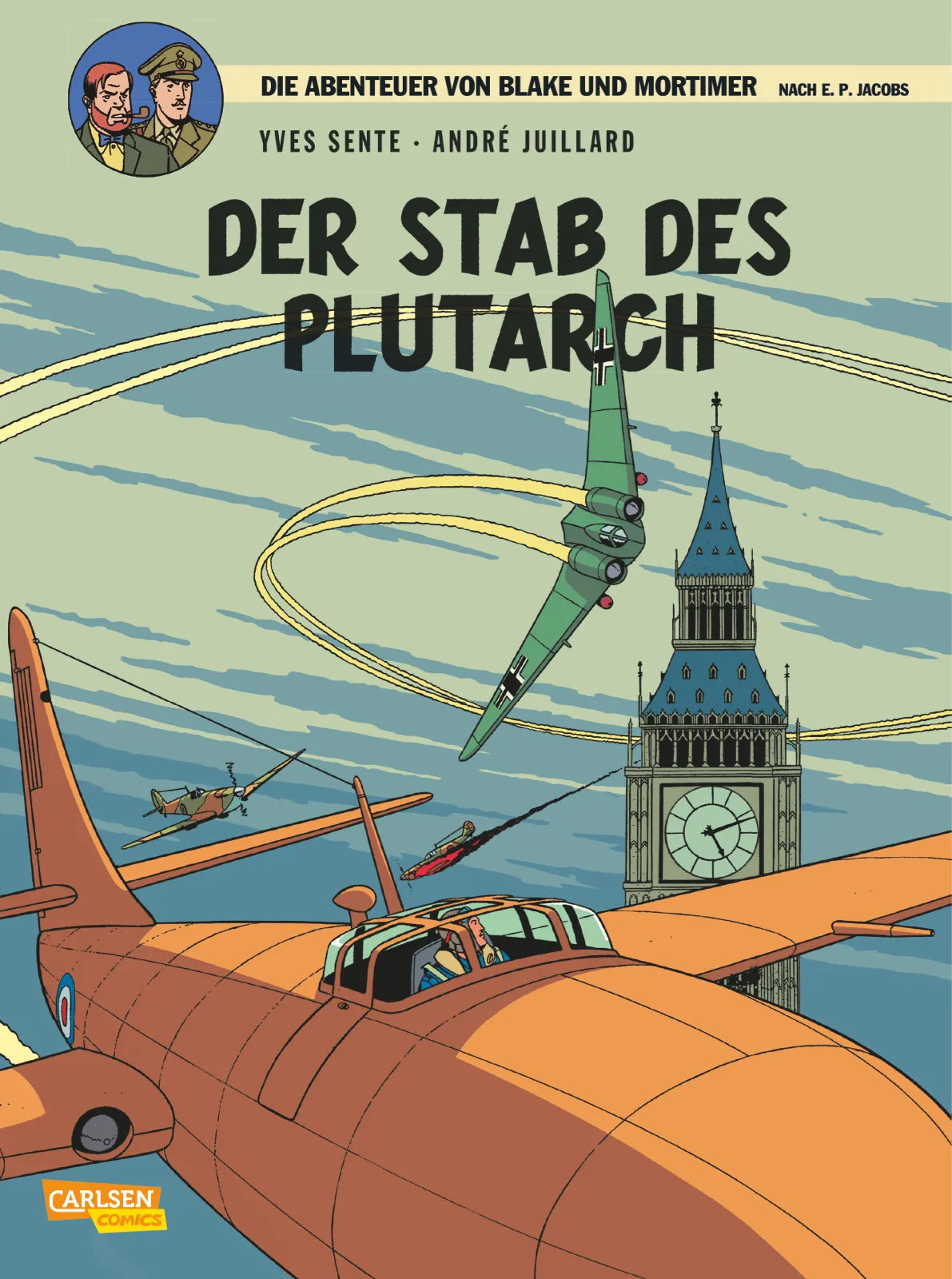 Buchcover von 'Blake und Mortimer 20: Der Stab des Plutarch' - Taschenbuch von Yves Sente