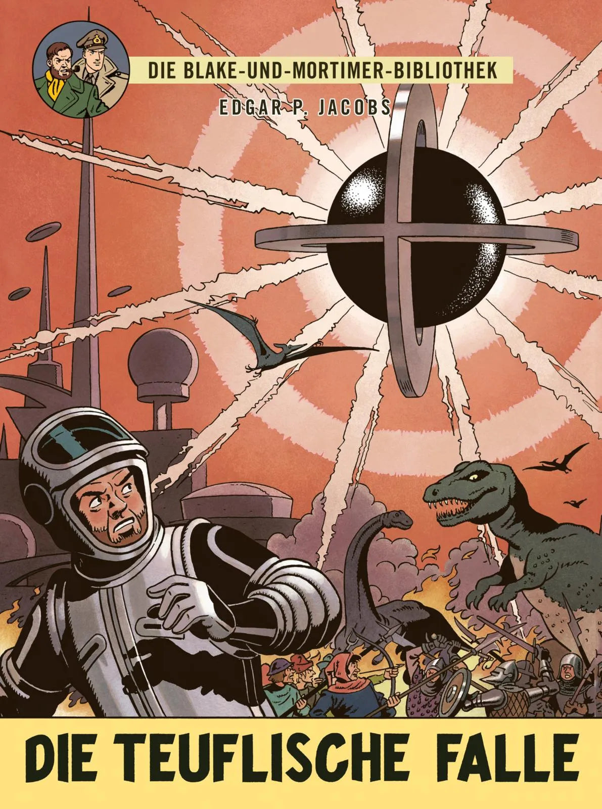 Buchcover von 'Blake und Mortimer Bibliothek 6: Die teuflische Falle' - Gebundene Ausgabe von Edgar-Pierre Jacobs