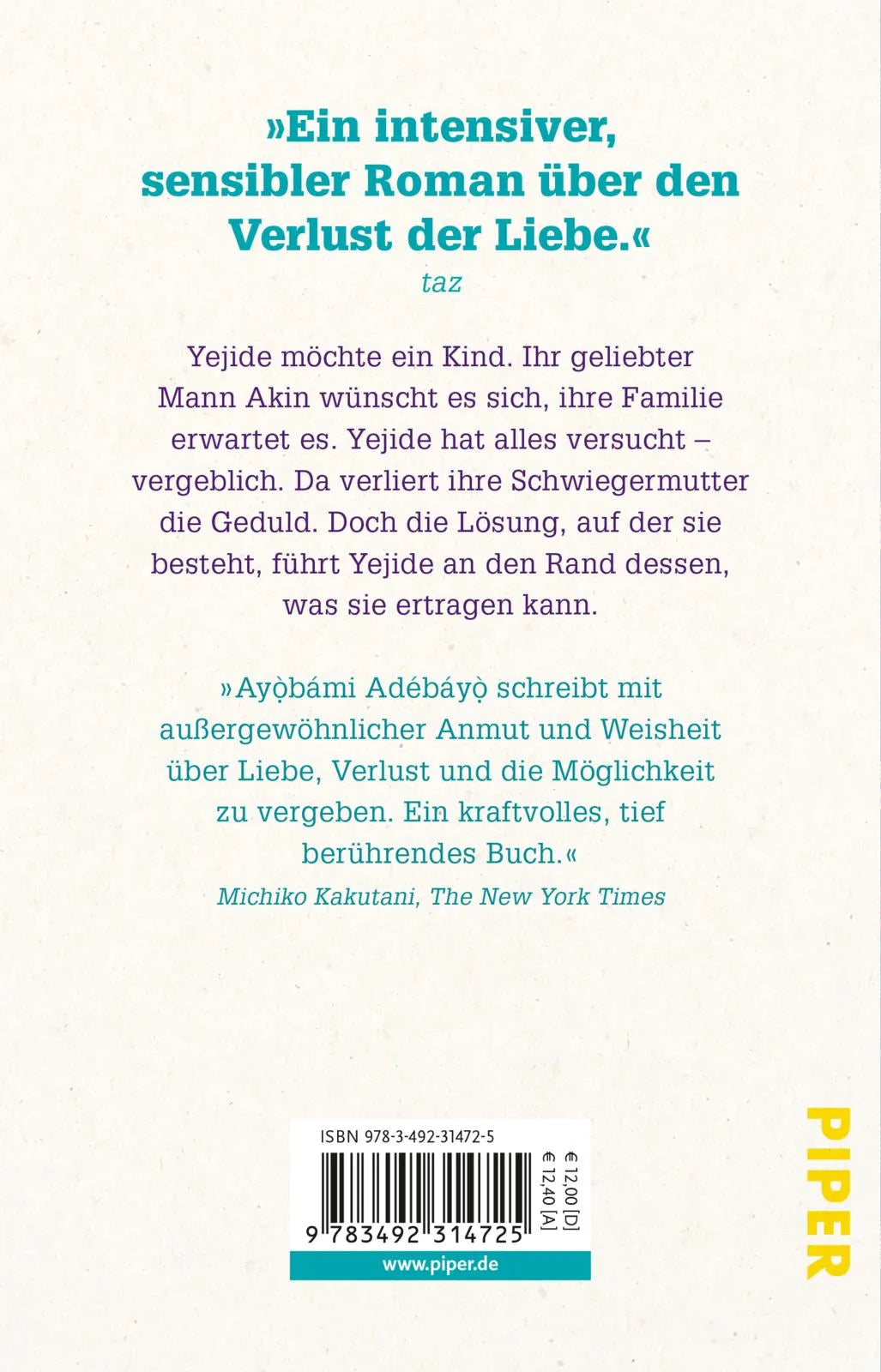 Buchrückseite von 'Bleib bei mir' mit Klappentext - Taschenbuch