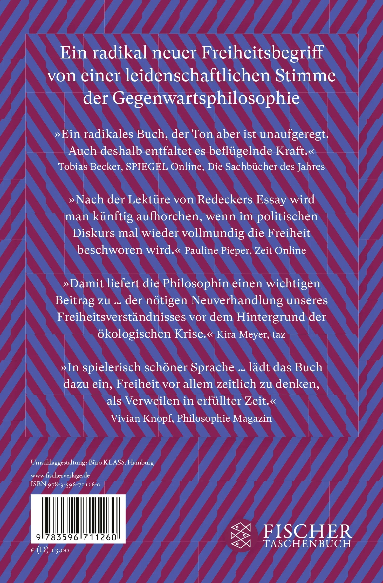 Buchrückseite von 'Bleibefreiheit' mit Klappentext - Taschenbuch